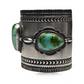 Royston Turquoise Droplet Cuff by Aaron Toadlena