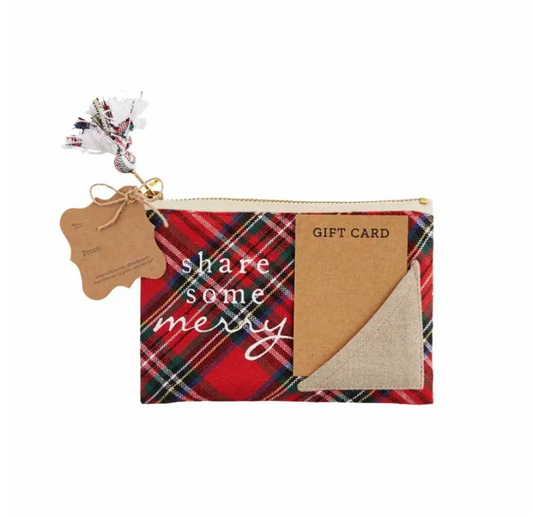 Share Some Merry Tartan Gift Pouch
