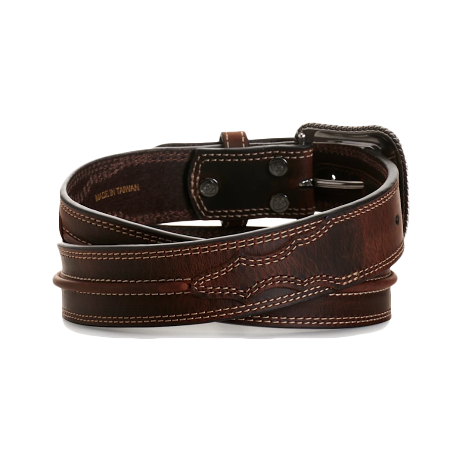 Ariat Men's Medium Brown Center Cord Western Belt