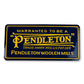 Pendleton Vintage Logo Stamped Metal Wall Sign