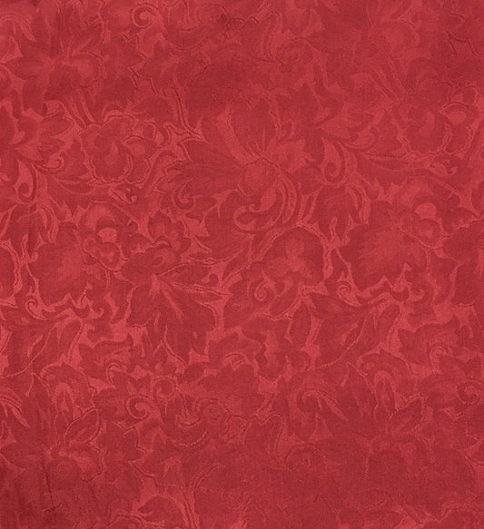 Red Jacquard Silk Wild Rag