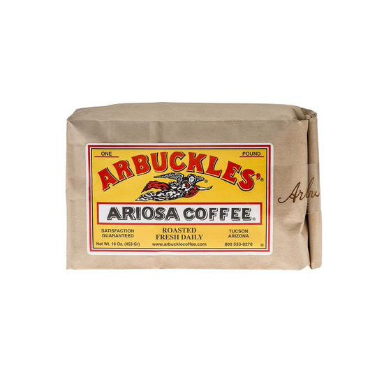 Arbuckles' coffee cowboy coffee trail ride morning beverage hot medium roast ground fresh Tuscon, Arizona 1 pound