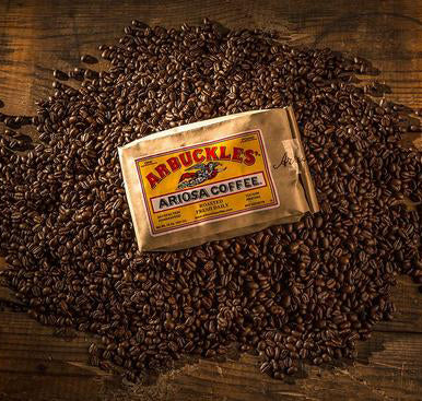 Arbuckles' coffee cowboy coffee trail ride morning beverage hot medium roast ground fresh Tuscon, Arizona 1 pound