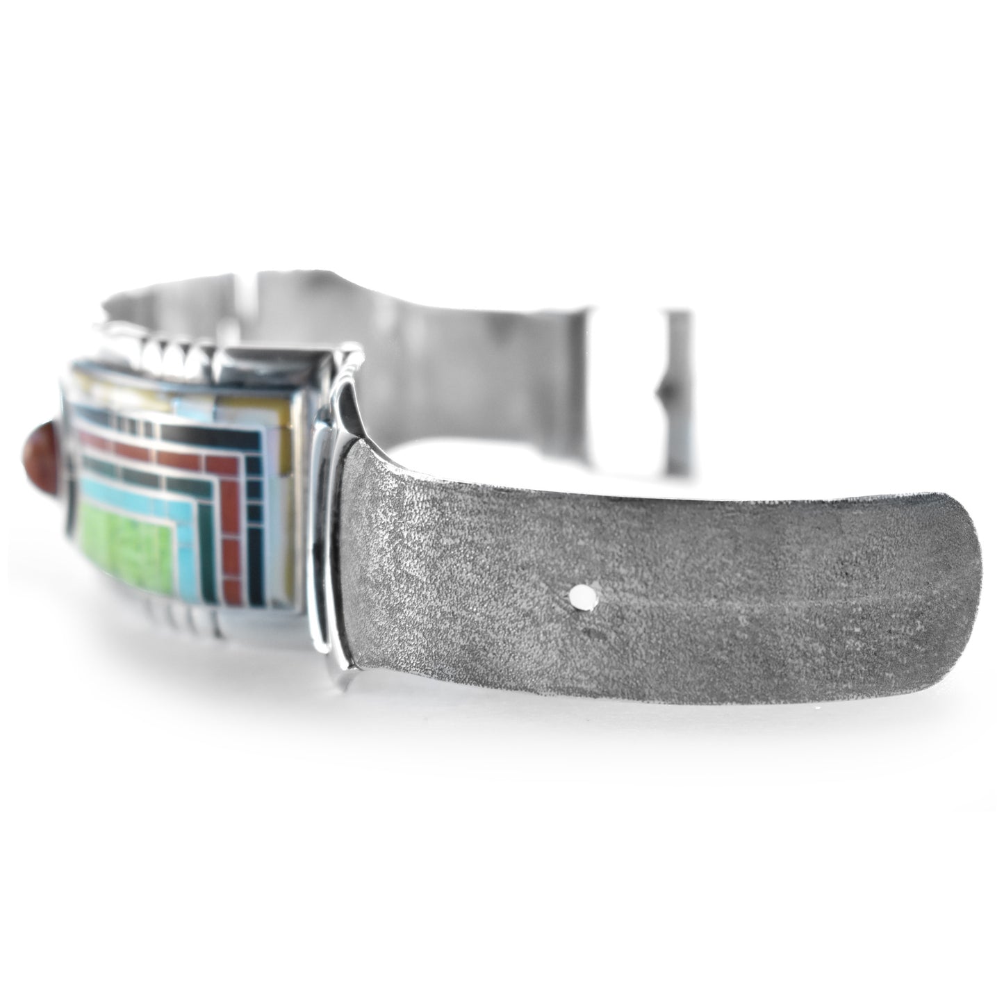 Spinning Sunface Multi-Stone Inlay Cuff by Don Dewa - Rediscovered Vintage