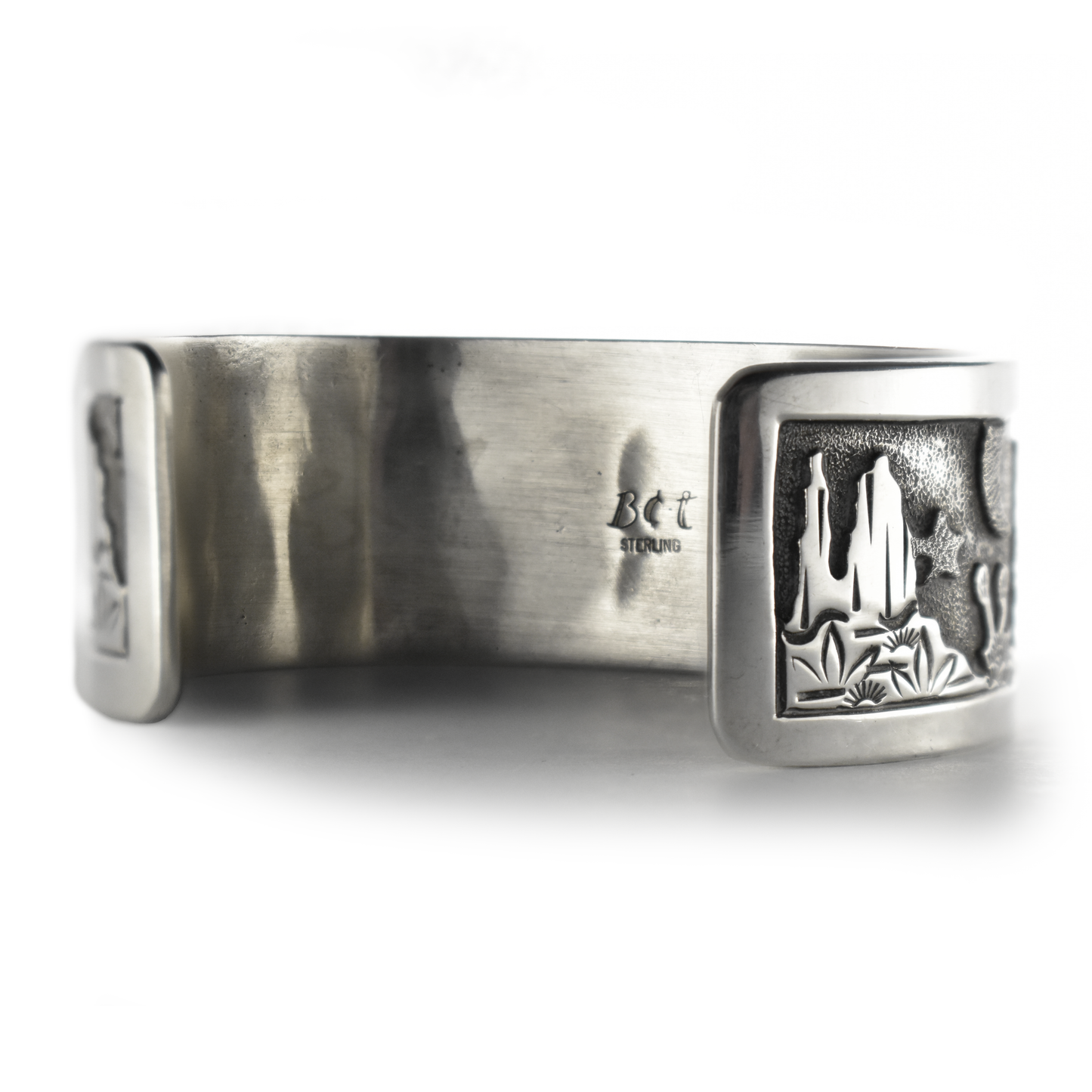 Eagle Dancers at Sacred Window Rock Cuff by Floyd Becenti