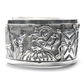 Life in the Sacred Land at Window Rock Storyteller Cuff by Lloyd Becenti - Rediscovered Vintage