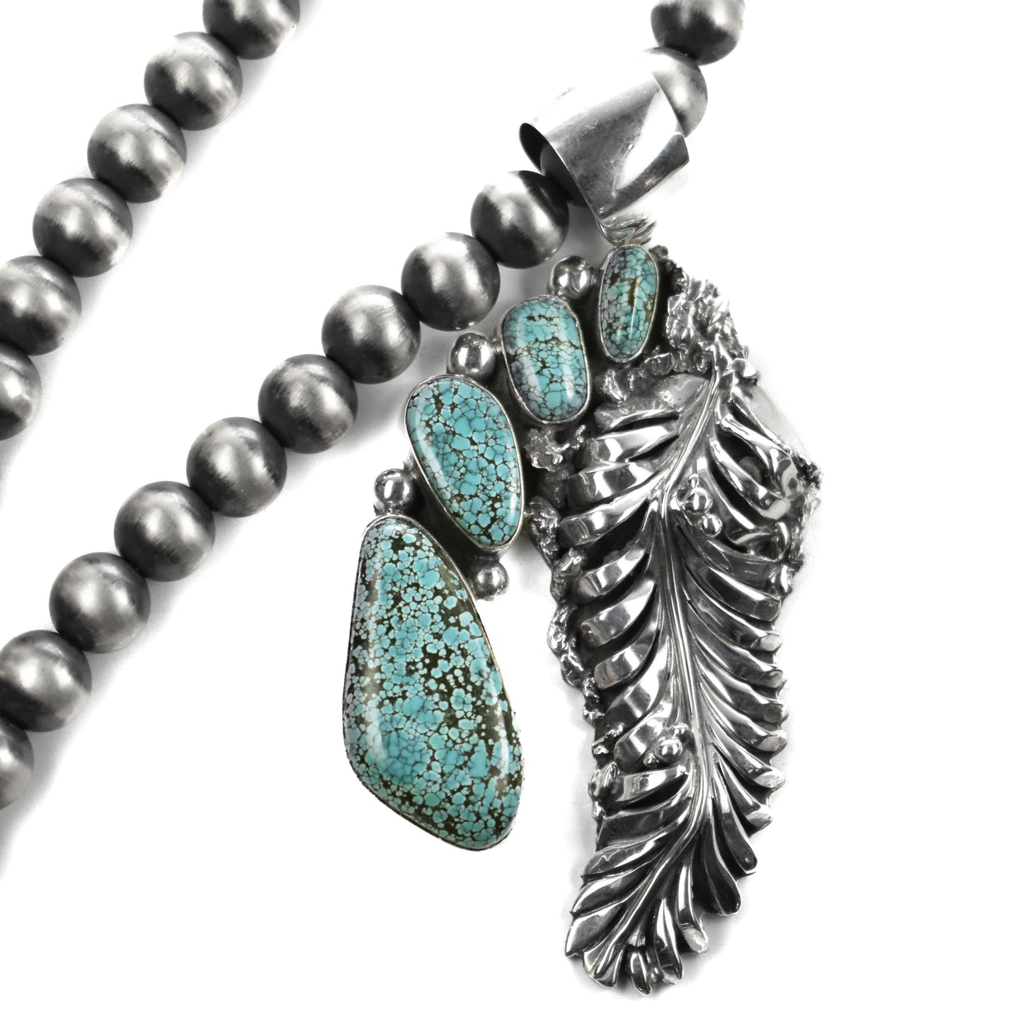 Red Mountain Turquoise Feather Necklace - Rediscovered Vintage