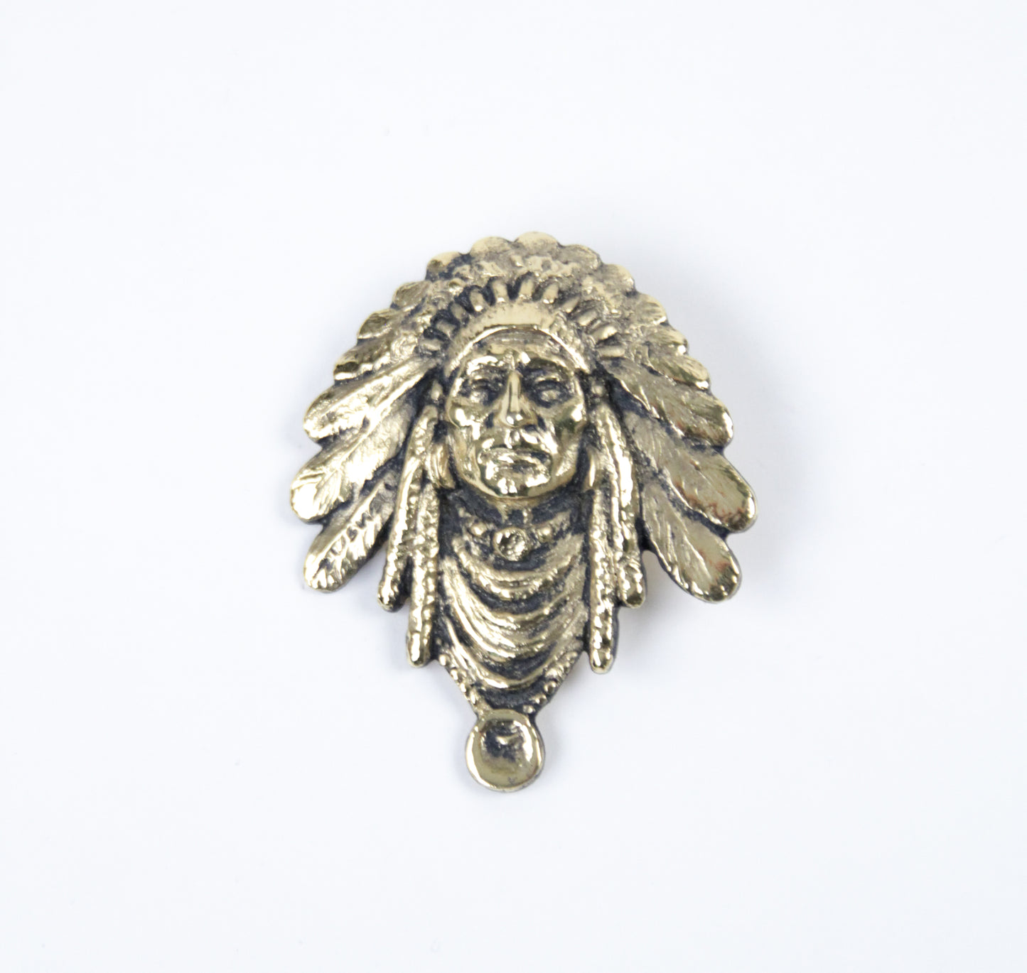 2013 prix de west collector's bolo tie blair buswell sculptor chief indian headress gold