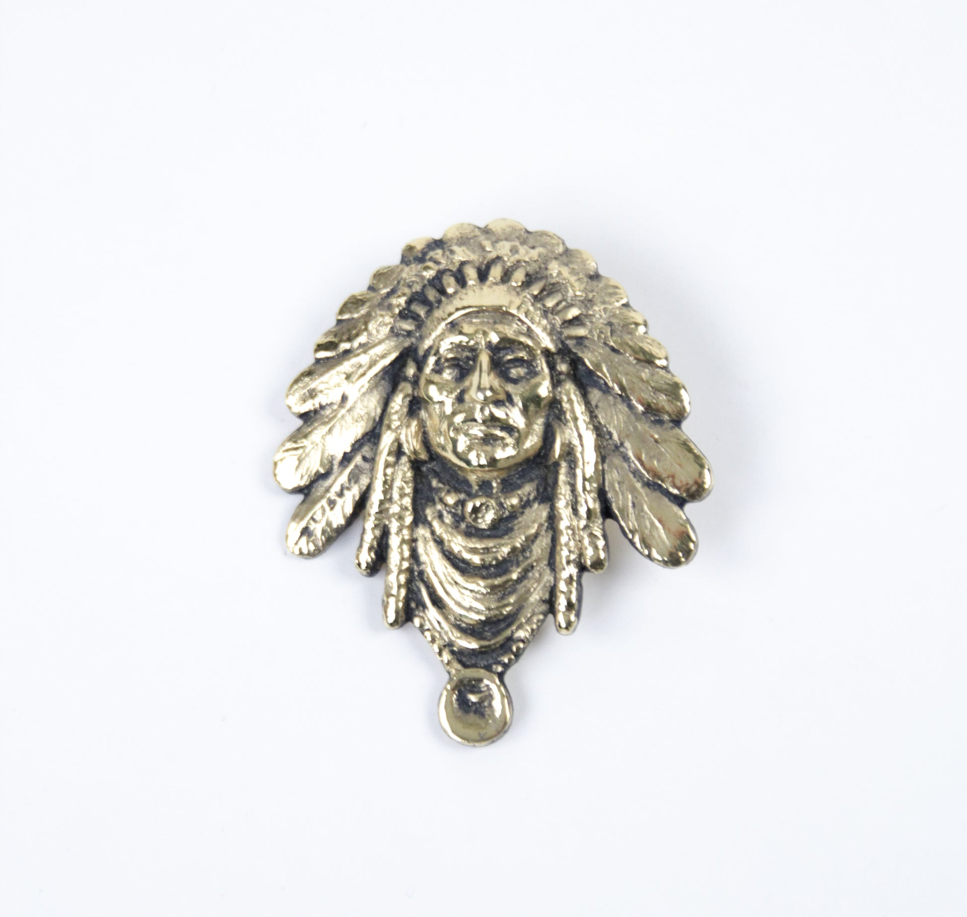2013 prix de west collector's bolo tie blair buswell sculptor chief indian headress gold