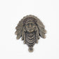 2013 prix de west collector's bolo tie blair buswell sculptor chief indian headress bronze