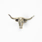 1995 prix de west bolo winner grant speed sculpture longhorn steer gold