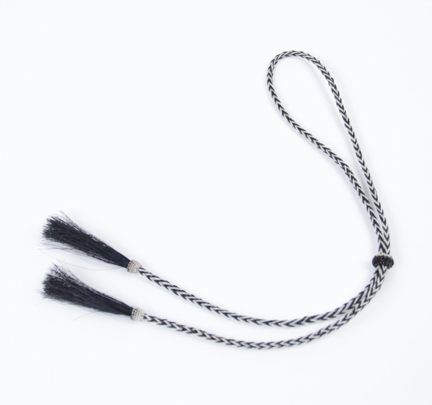 woven horsehair bolo tie