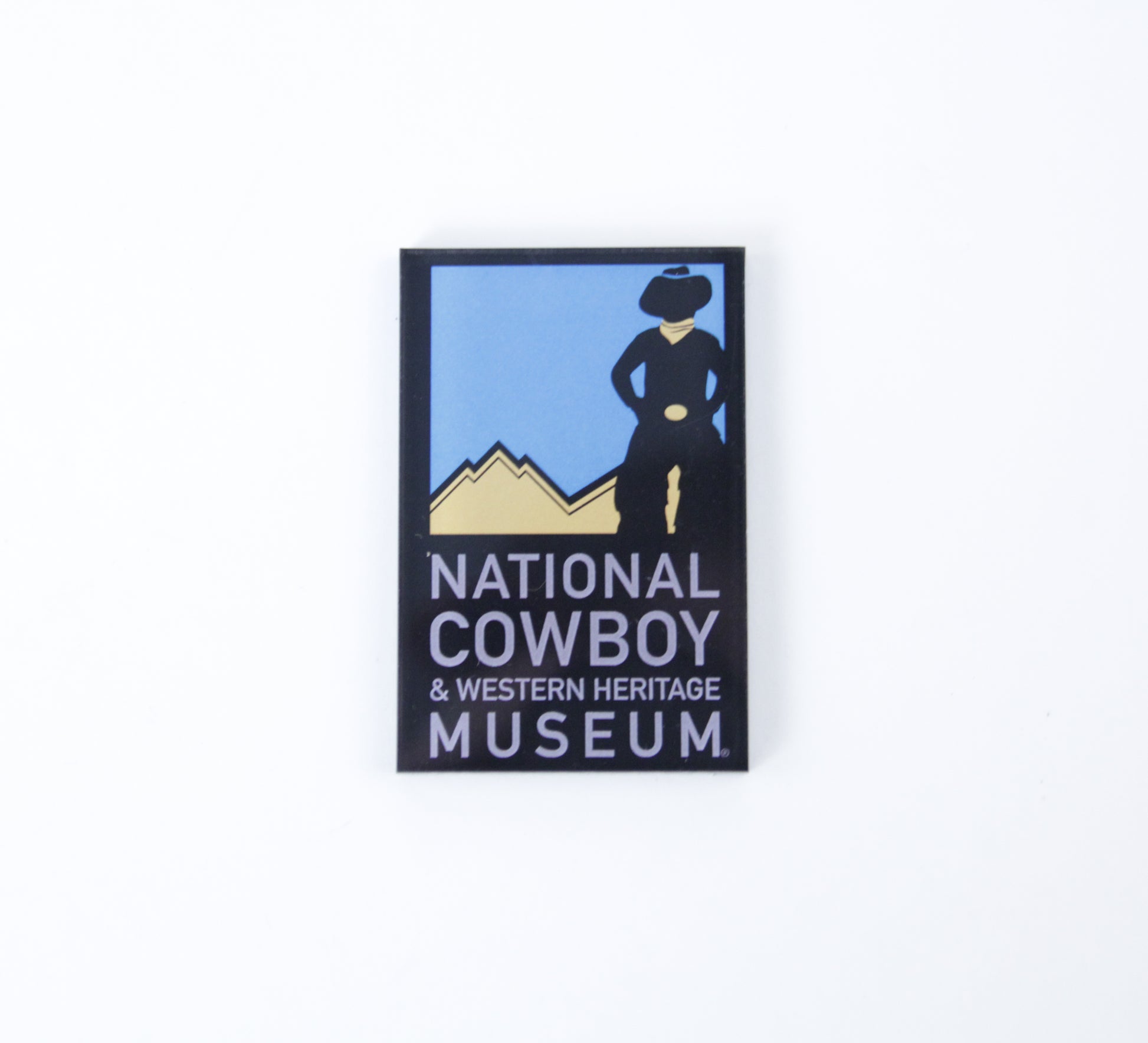 national cowboy and western heritage museum logo magnet fridge refridgerator souvenir plastic
