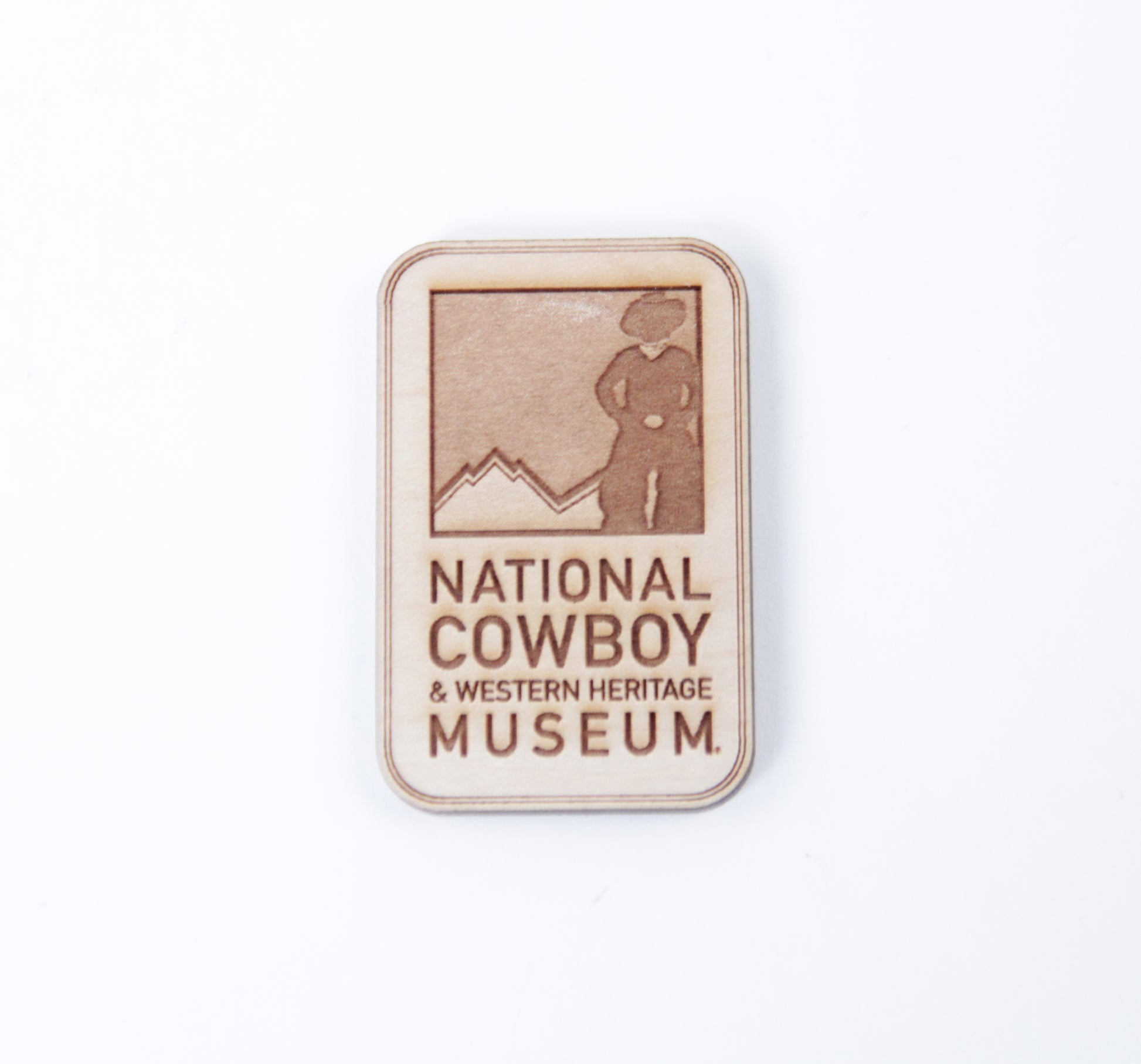 national cowboy and western heritage museum wooden magnet for fridges laster etched small