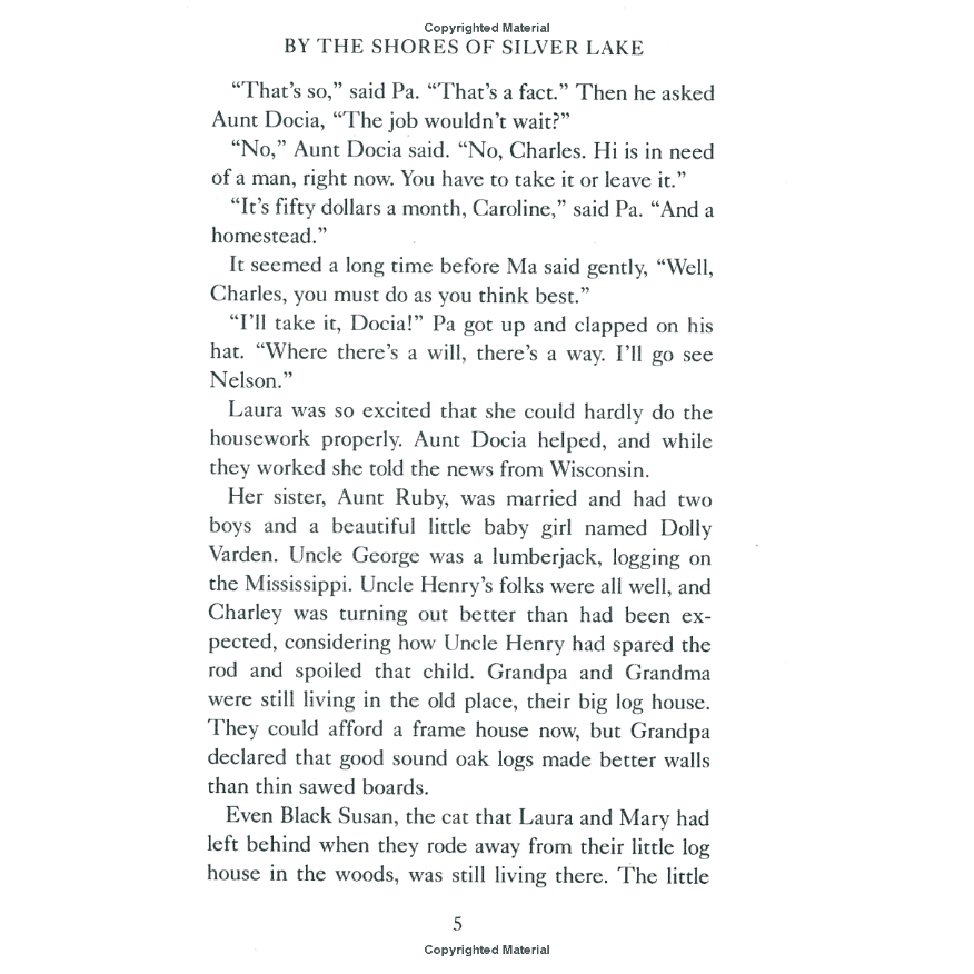 By the Shores of Silver Lake by Laura Ingalls Wilder (Little House Series, #5)