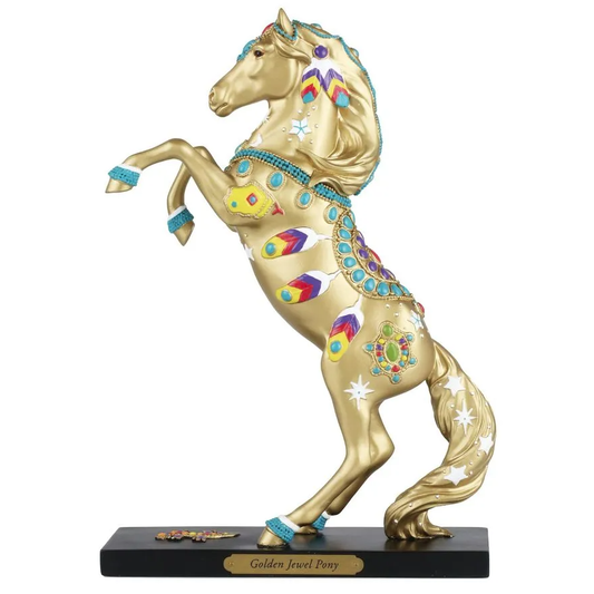 Golden Jewel Painted Pony Figurine