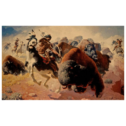 Buffalo Hunt by William R. Leigh