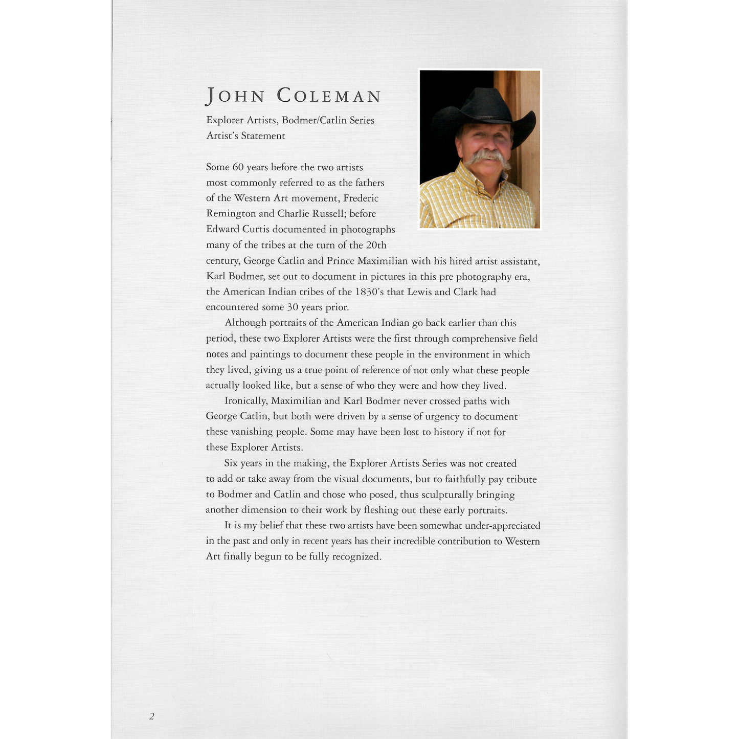 John Coleman - The Explorer Artists Series