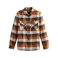 Pendleton Women's Madison Doublebrushed Flannel Shirt - Brown/Ivory Check