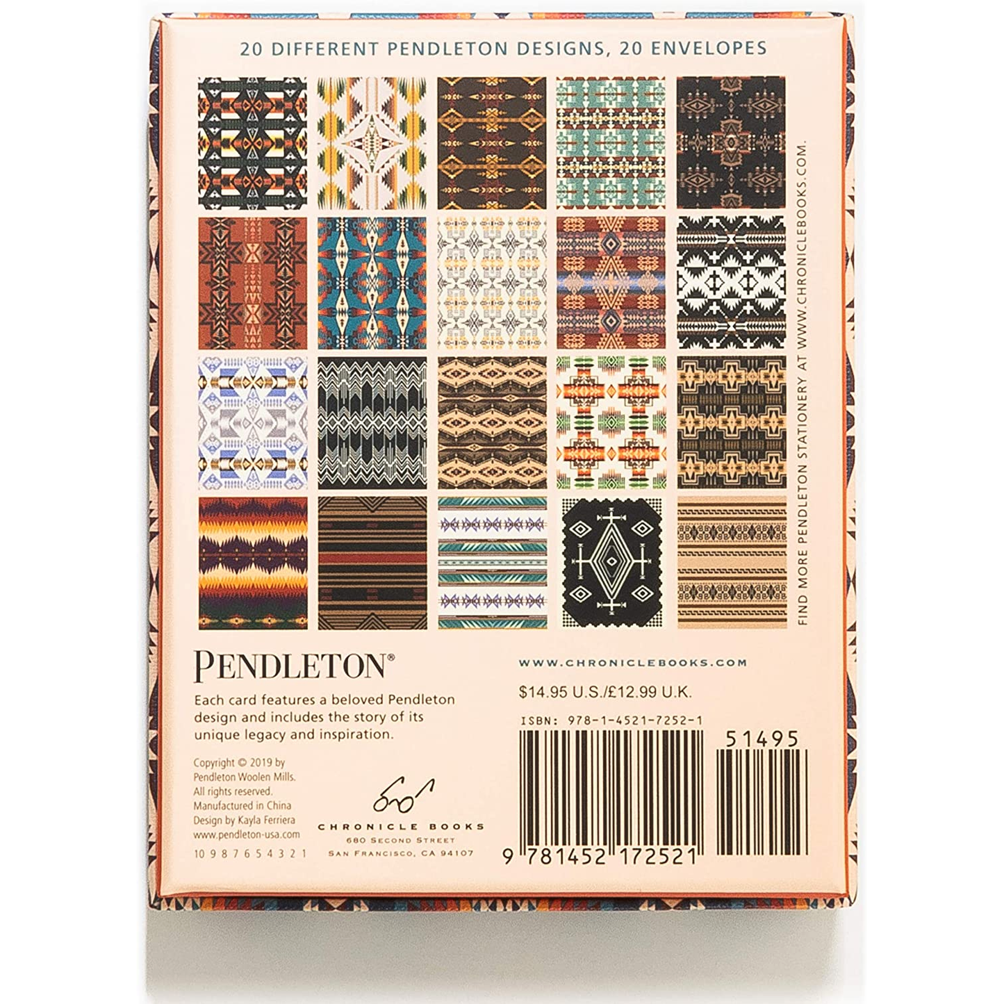 The Art Of Pendleton: Notecards & Envelopes, Set of 20