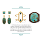 Christina Greene Southwestern Hoop Earrings - Turquoise