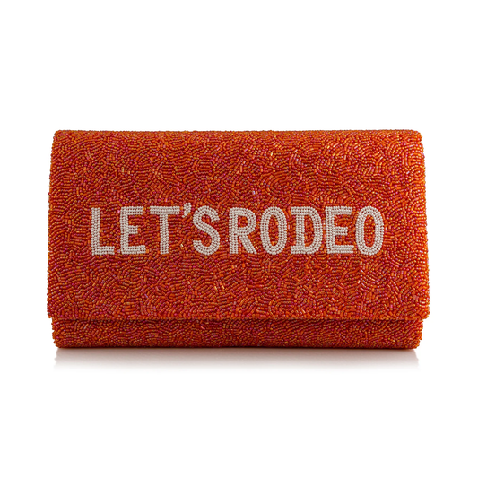 Christina Greene Let's Rodeo Fully Beaded Clutch