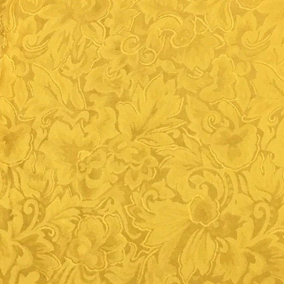 Yellow Jacquard Silk Wild Rag - 34.5"