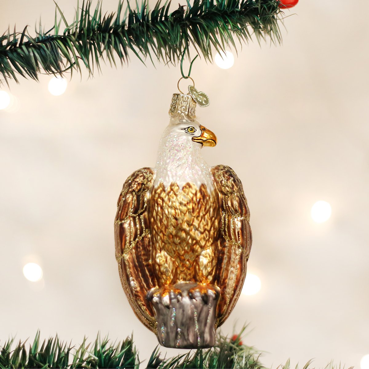 bald eagle ornament for christmas tree from old world christmas united states of america usa symbol of the us