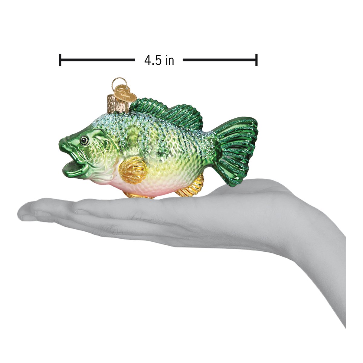 largemouth bass fish ornament glass christmas decoration for the holidays from old world christmas dimensions