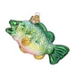 largemouth bass fish ornament glass christmas decoration for the holidays from old world christmas front