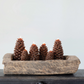 4" Pinecone Shaped Candle - Brown
