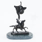 Buffalo Signal by Frederic Remington bronze sculpture statue large detail back