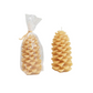 5" Pinecone Shaped Candle - Cream