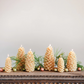 4" Pinecone Shaped Candle - Cream