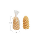3" Pinecone Shaped Candle - Cream