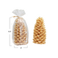 5" Pinecone Shaped Candle - Cream