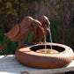 Folk Art Crows Fountain