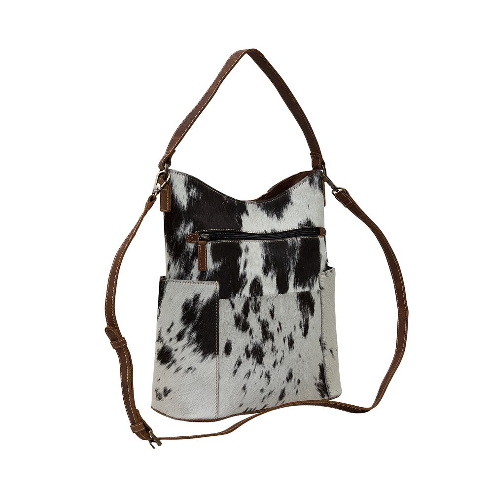Monochrome Fiesta Leather and Hairon Bag