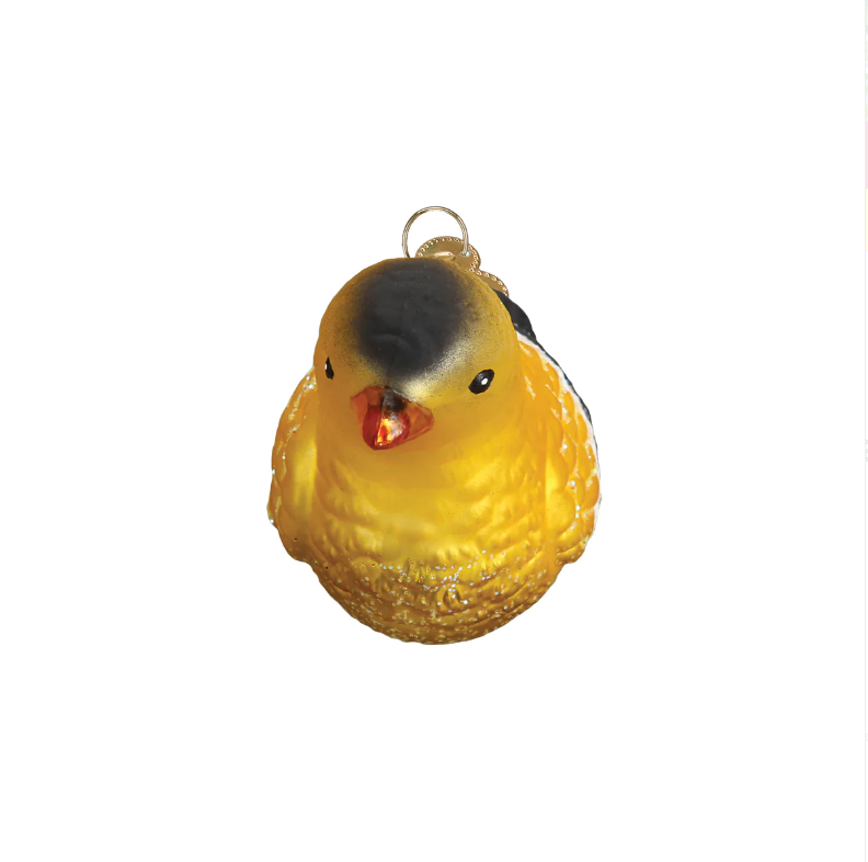 Hanging American Goldfinch Ornament