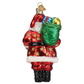 Jolly African American Santa Ornament