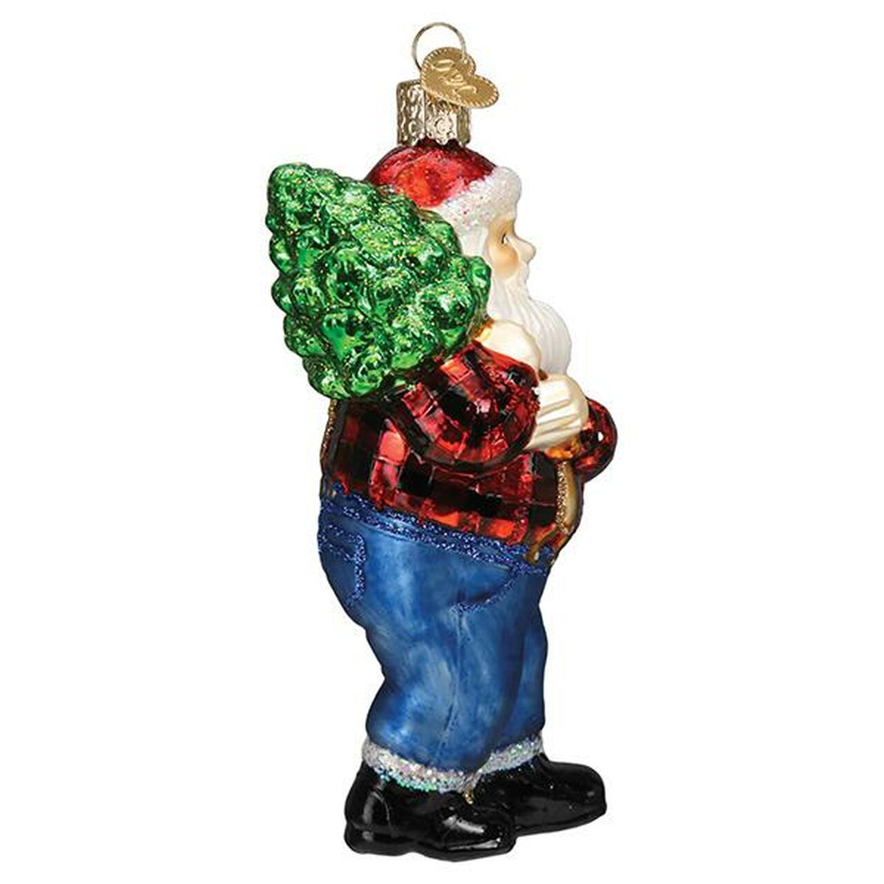 Lumberjack Santa Ornament