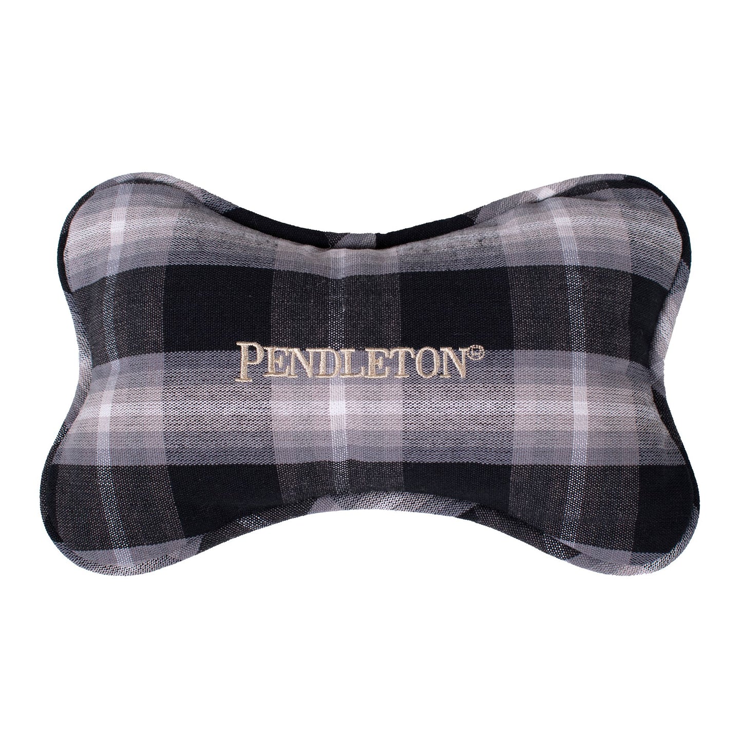 Pendleton Pet Plaid Bone Toy - Charcoal Ombre