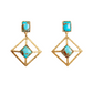 Christina Greene Milox Earrings - Turquoise