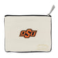 Oklahoma State University OSU Cowboys Zipper pouch back side school logo