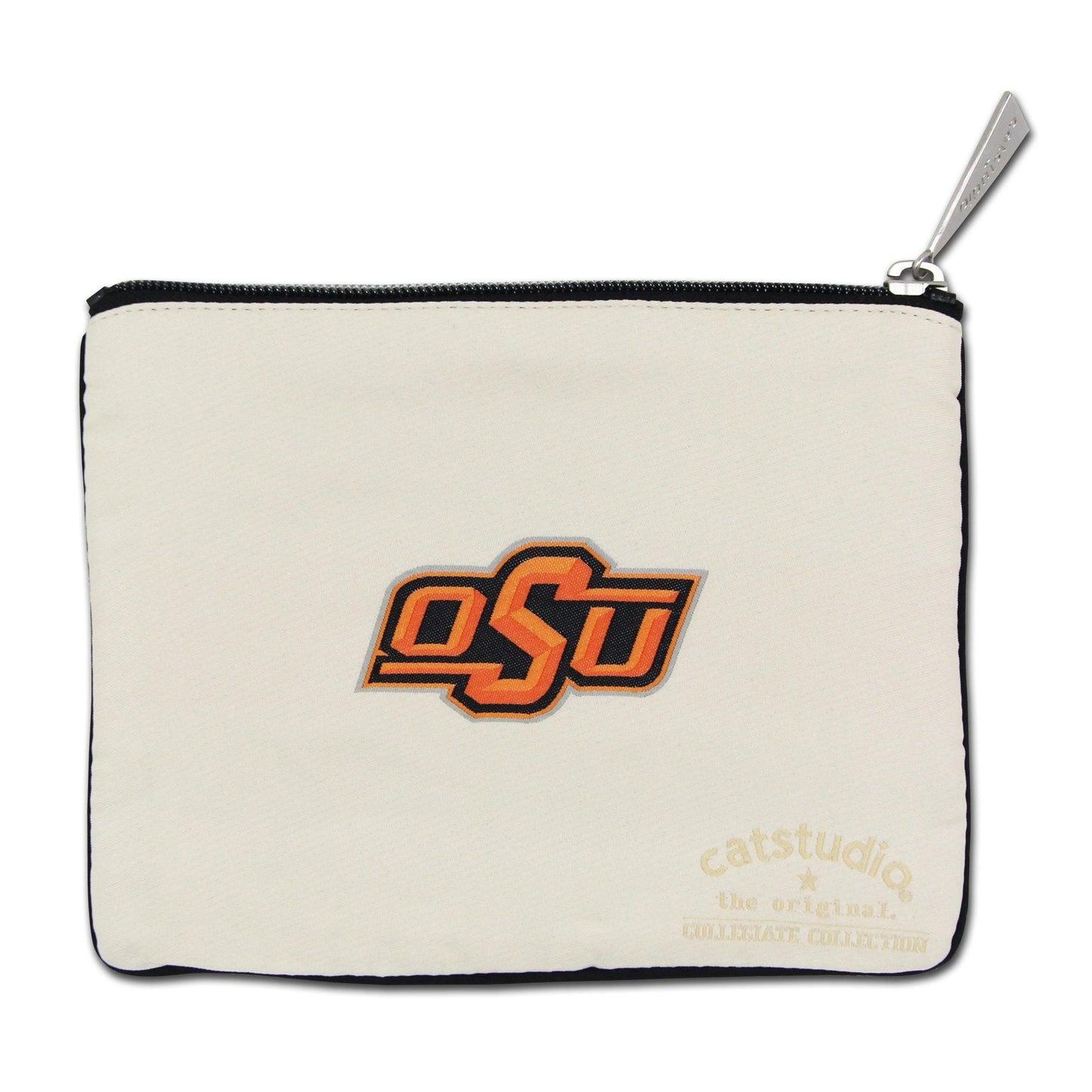 Oklahoma State University OSU Cowboys Zipper pouch back side school logo
