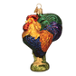 heirloom rooster ornament gift glass old world christmas tree glitter class chicken