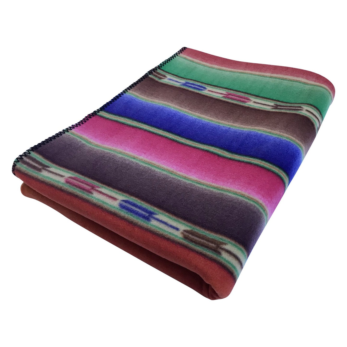 Rockmount Native Serape Pattern Fleece Western Blanket