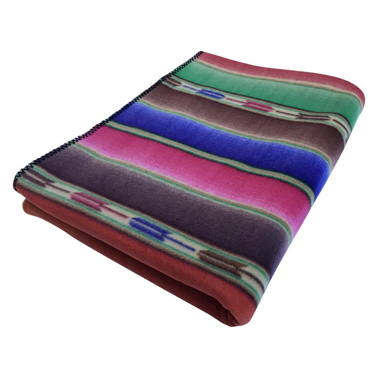 Rockmount Native Serape Pattern Fleece Western Blanket