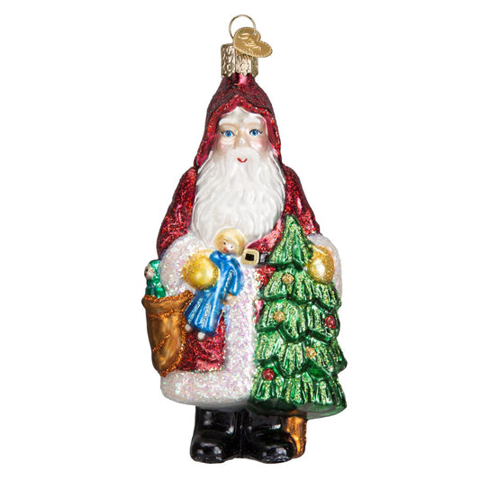 Woodland Father Christmas Ornament